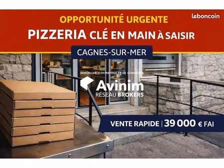 pizzeria 42 m² cagnes-sur-mer