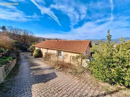 maison 130 m² – 4 chambres – vue dégagée – terrain 850 m² – sain-bel côté sourcieux-les-mi