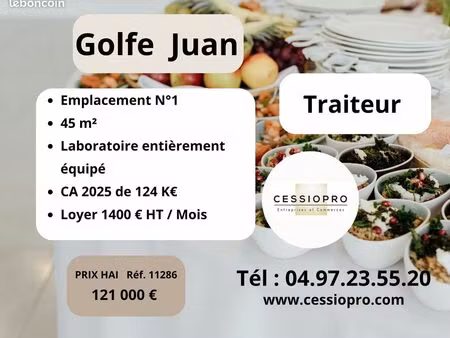 traiteur 45 m² golfe juan
