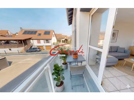 blotzheim  appartement 2 pièces avec balcon  cave et garage