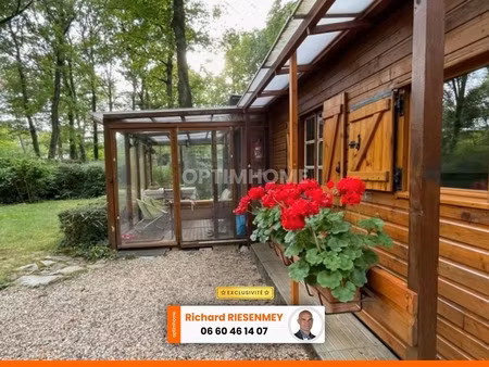 chalet à vendre 3 pièces 30m² plus veranda 10.50m² à saint cheron (91) camping