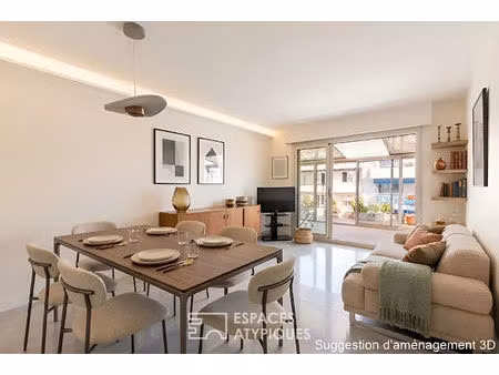 antibes centre-ville - t2 dernier étage avec terrasse