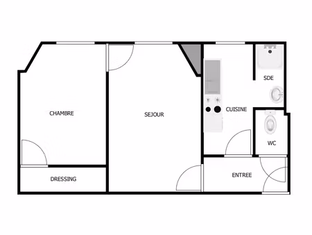 clichy - 2 pieces - 210 000€ fai