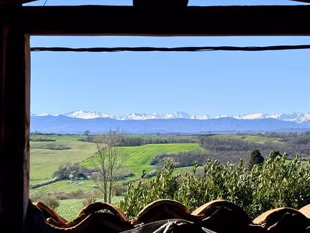 a vendre villeneuve du latou : corps de ferme a renover /vue pyrenees/dependances