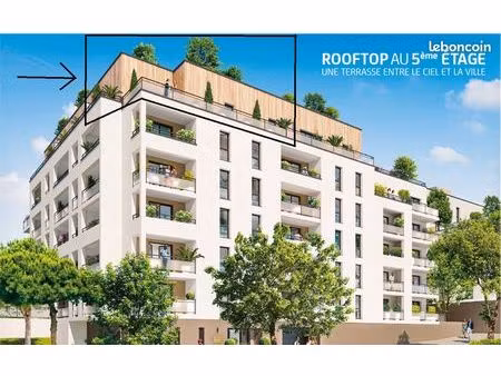 t3 neuf 60 m² + terrasses 25 m² – quartier gare laval