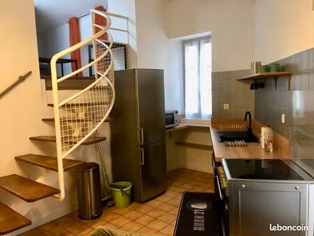 t3 duplex meublé 47m2 avec balcon