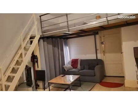 studio 26m2 couchage en mezzanine