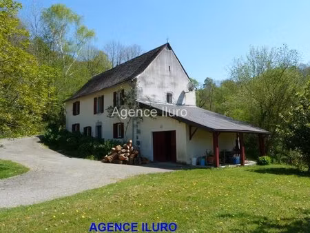 proximite oloron - belle ferme entierement renovee au calme sur plus de 7 ha de terres...