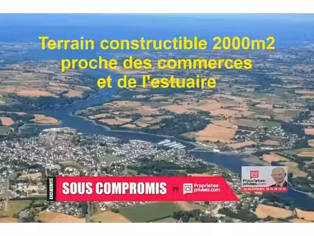 vente terrain 2660 m² à tréguier (22220)  79 500 €