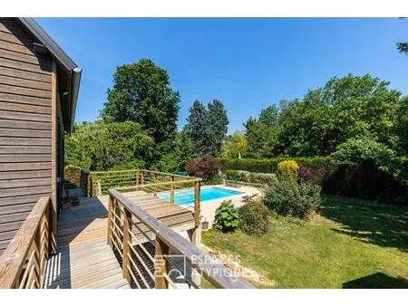 maison sur île privée avec dépendance d'architecte  piscine et ponton privatif