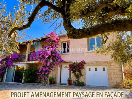 peripherie uzes : maison p8 sur beau terrain arboré