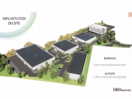 vente local d’activités petit couronne 76650 220m² à 5780m²