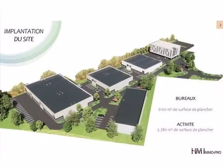 vente local d'activités 220 m² à 5 780 m²