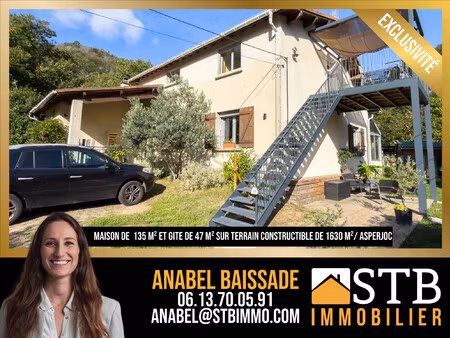 propriété avec gîte et revenus locatifs  spa et source sur 16