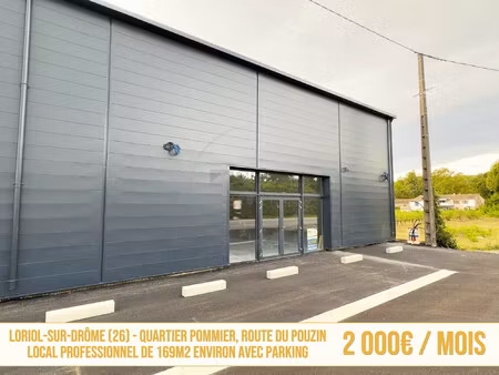 local professionnel de 169m2 environ sur la route du pouzin