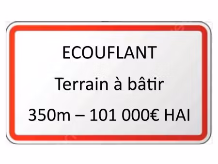 vente terrain à batir 350 m² à ecouflant (49000)  101 000 €