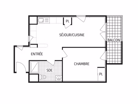 location appartement 2 pièces 43.48 m² à luisant (28600)  652 €