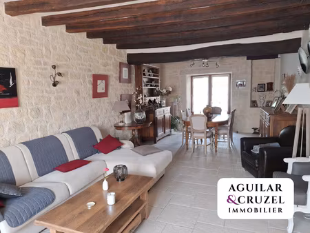 bourges sud superbe longère rénovée en pierre apparente