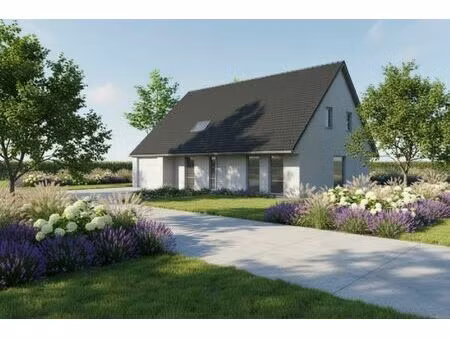 nieuw te bouwen alleenstaande woning te sint-kruis.