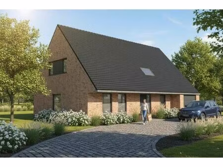 nieuw te bouwen alleenstaande woning te moorslede.