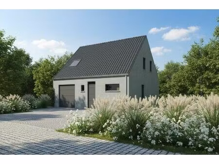 nieuw te bouwen halfopen woning te ruddervoorde.