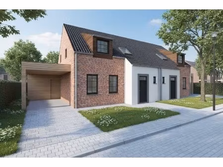nieuw te bouwen halfopen woning te zandvoorde.