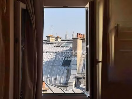 75008 paris - coup de coeur - chambre de bonne - 8.13 m2 - 20m3 - vue sacré-coeur