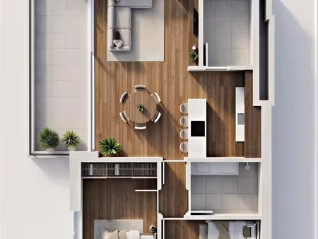 nieuwbouw 2 slpk app met terras van 15m²