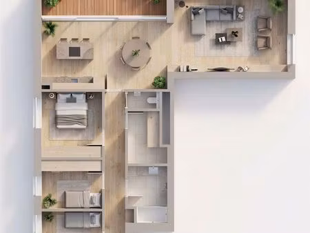 nieuwbouw 3 slpk app met terras van 18m² met 6% btw mogl