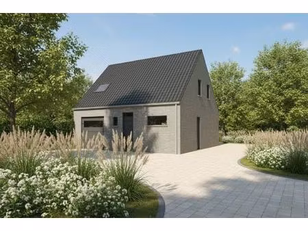 nieuw te bouwen halfopen woning te poperinge.