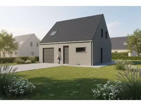 nieuw te bouwen halfopen woning te moorsele.