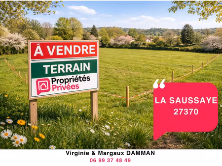 espace  nature et proximité ! terrain de 1582 m² à la saussaye