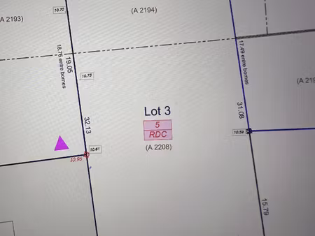 vente terrain à vérines (17540) : à vendre / 611m² vérines