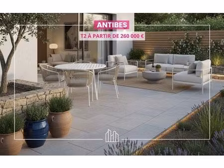 vente appartement neuf 2 pièces 41m2 antibes - 290000 € - surface privée