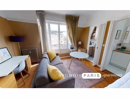location appartement 1 pièce  26.12m²  paris 18