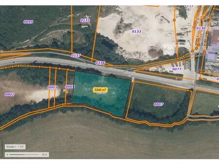 auxerre - terrain constructible de 5.450m² - axe a6 sud - liaison sud