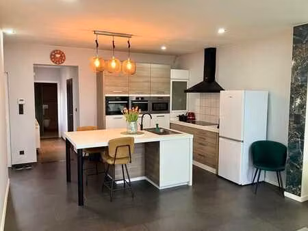 maison moderne 3-façades avec terrasse et entrée laterale