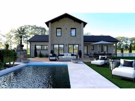 terrain avec maison neuve à vendre