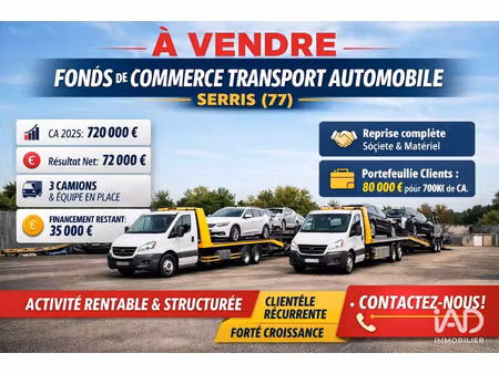 vente commerce 1 m² serris (77700)
