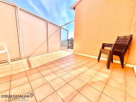 a vendre - ste marie la mer - appartement terrasse front de