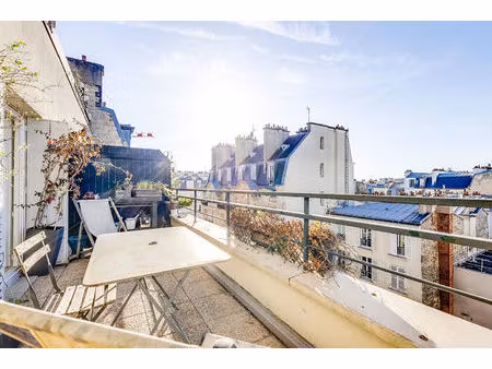 rare coup de coeur  batignolles paris 17 appartement terrasse 2 pièces 44m²