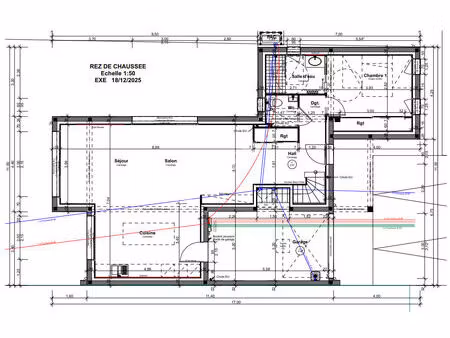 a vendre maison contemporaine neuve  la chapelle des fougeretz  148m² habitable  514m² de 