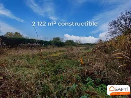 terrain constructble de 2122 m² à maing