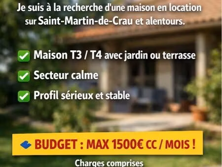 cherche maison à louer saint martin de crau