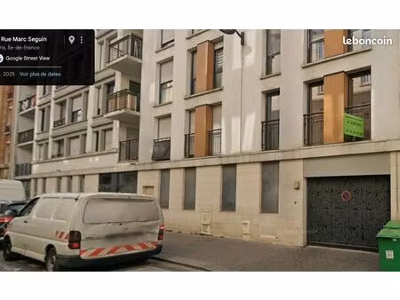 parking en ss sol 12 m2 paris 18