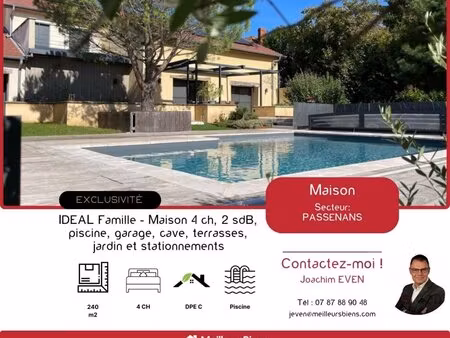 magnifique maison avec piscine et jardin aménagé