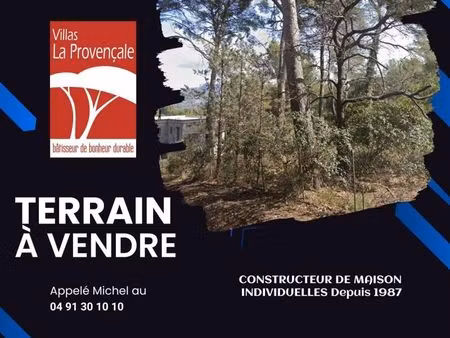 terrain 850 m² aubagne