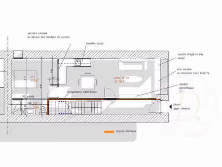 plateau à rénover entièrement – fort potentiel d'aménage