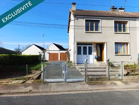 maison 4 pièces – 82 m² – 3 chambres – garages  atelier – fort potentiel