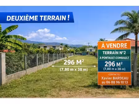 terrain à batir de 296m² – parcelle voisine disponible